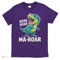 Ma-Roar Dinosaur Mom Quote Family T-Shirt thumb 0