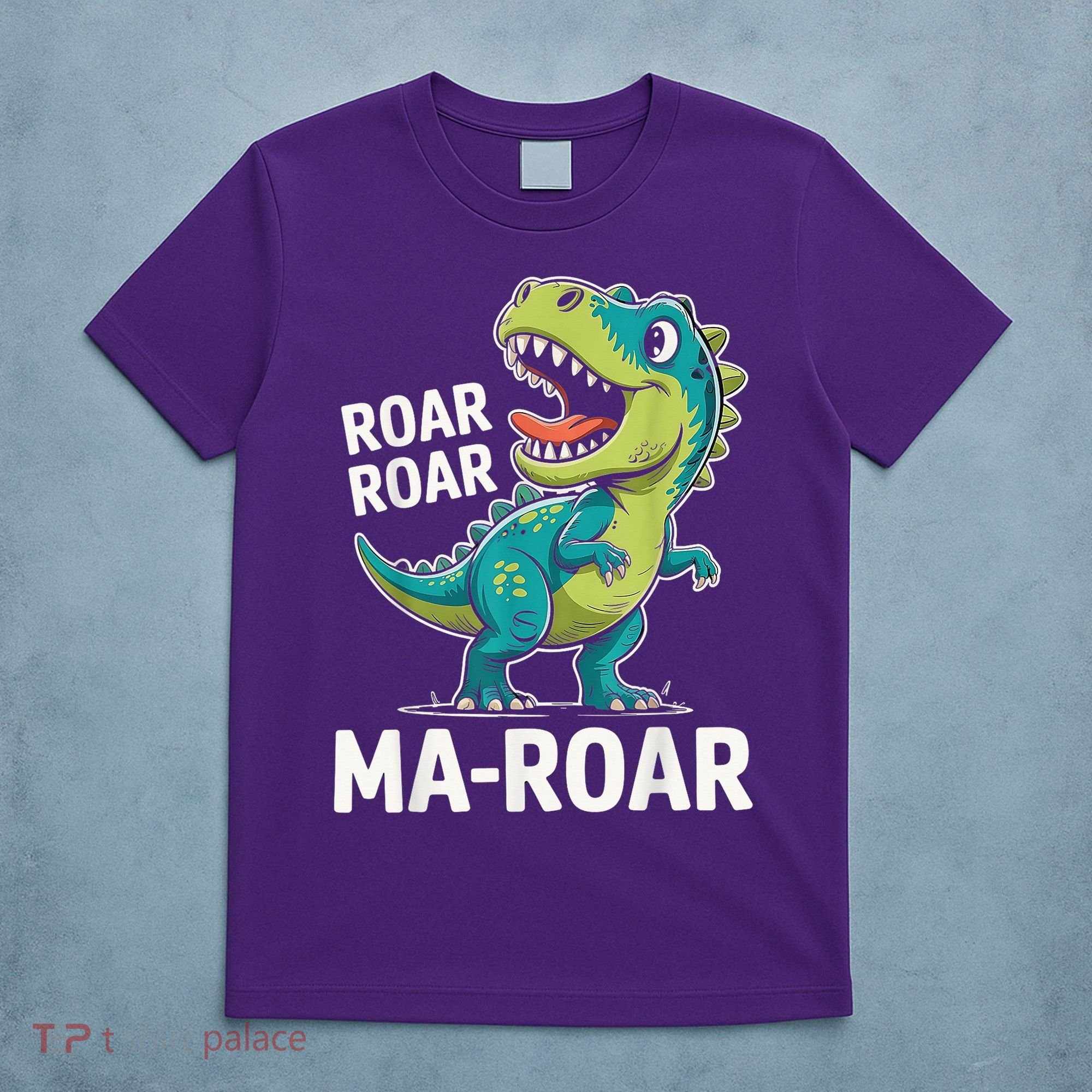 Ma-Roar Dinosaur Mom Quote Family T-Shirt