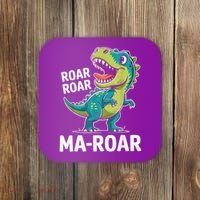 Ma-Roar Dinosaur Mom Quote Family Coaster thumb 0