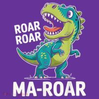 Ma-Roar Dinosaur Mom Quote Family Hat thumb 2