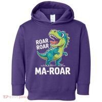 Ma-Roar Dinosaur Mom Quote Family Toddler Hoodie thumb 0