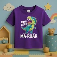 Ma-Roar Dinosaur Mom Quote Family Toddler T-Shirt thumb 3
