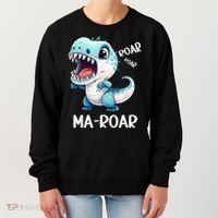 Ma-Roar Dinosaur Mom Quote Women's Sweatshirt thumb 0