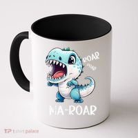 Ma-Roar Dinosaur Mom Quote Coffee Mug thumb 0