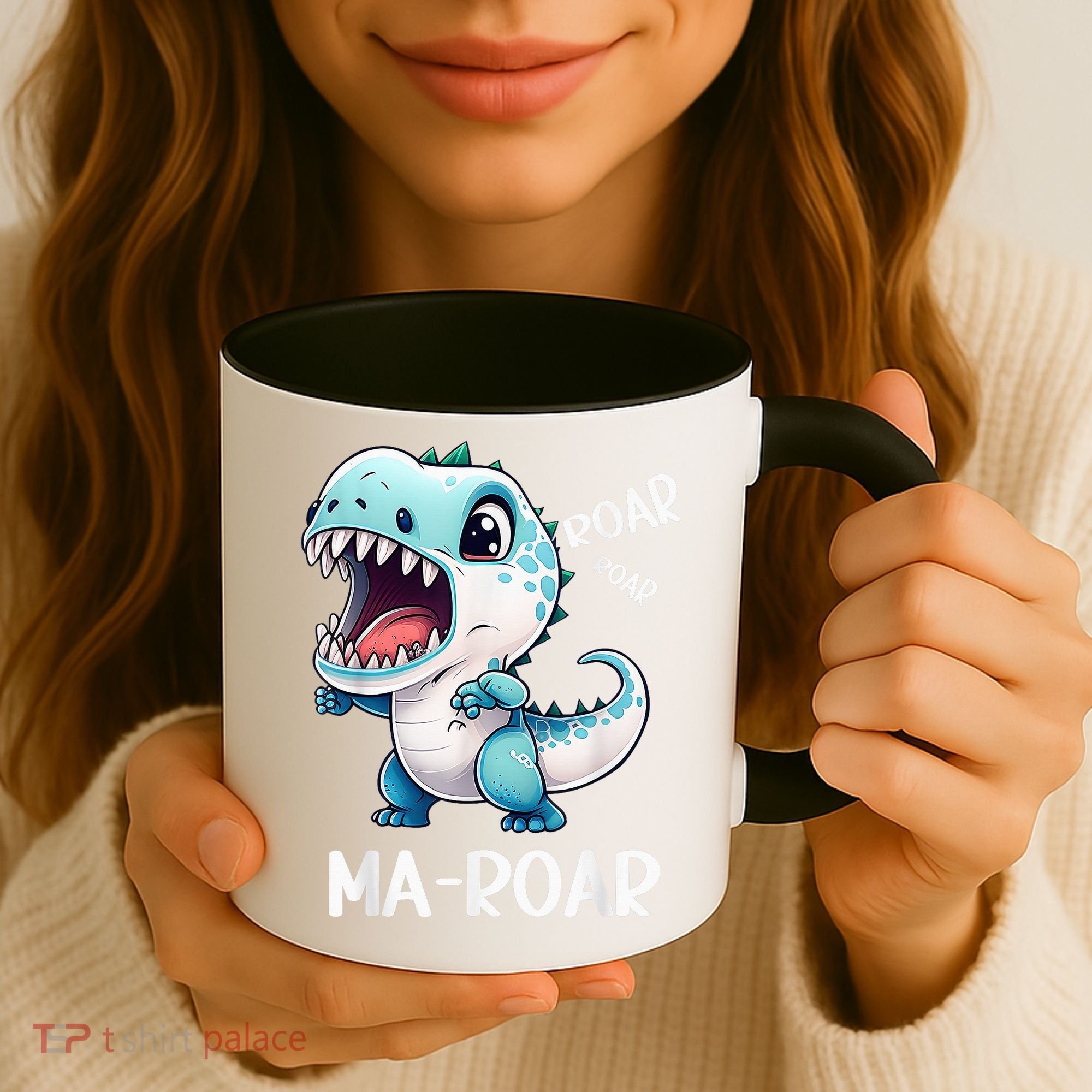 Ma-Roar Dinosaur Mom Quote Coffee Mug