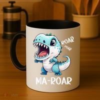Ma-Roar Dinosaur Mom Quote Coffee Mug thumb 4