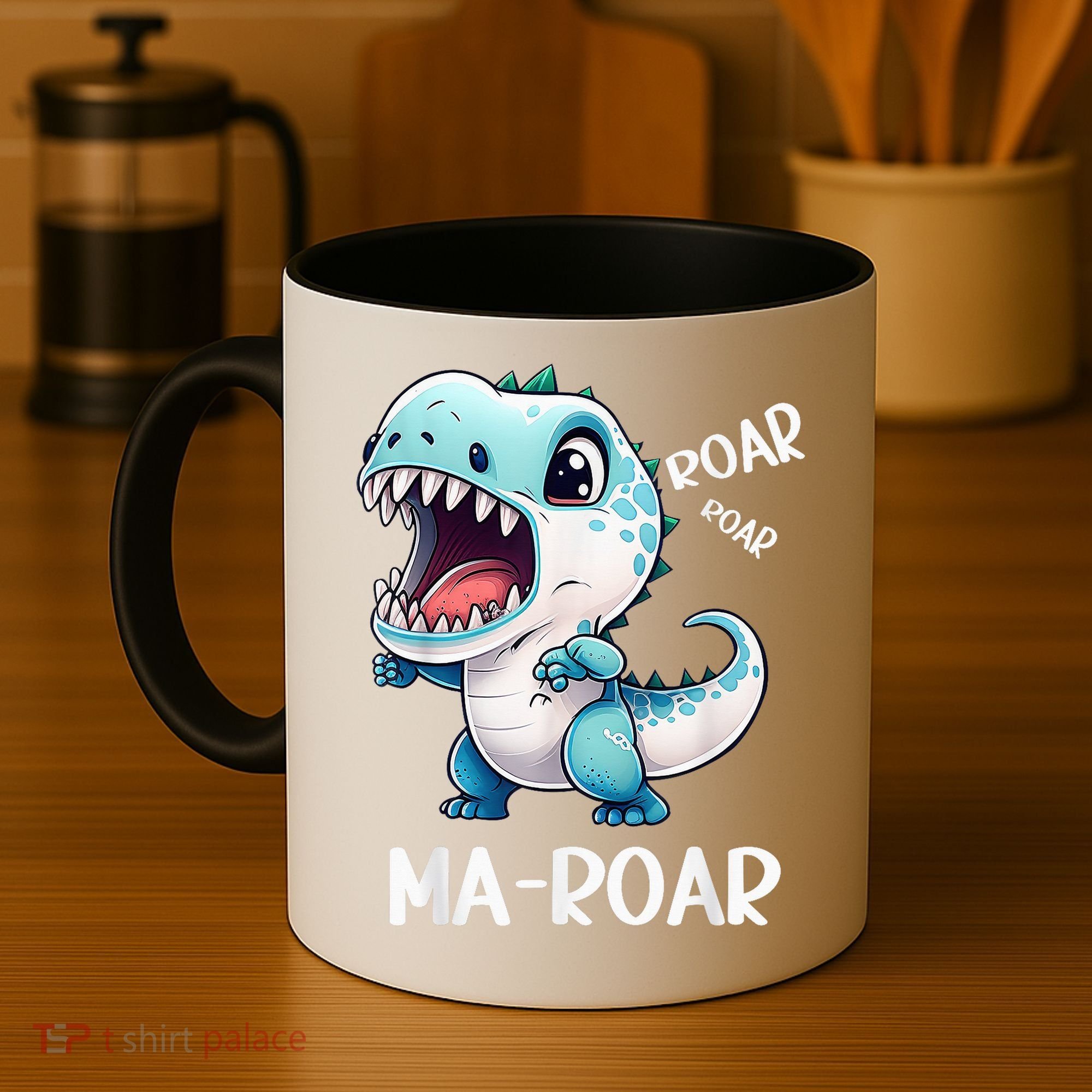 Ma-Roar Dinosaur Mom Quote Coffee Mug