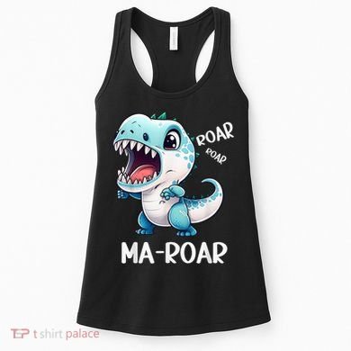 Ma-Roar Dinosaur Mom Quote Women's Tank Top