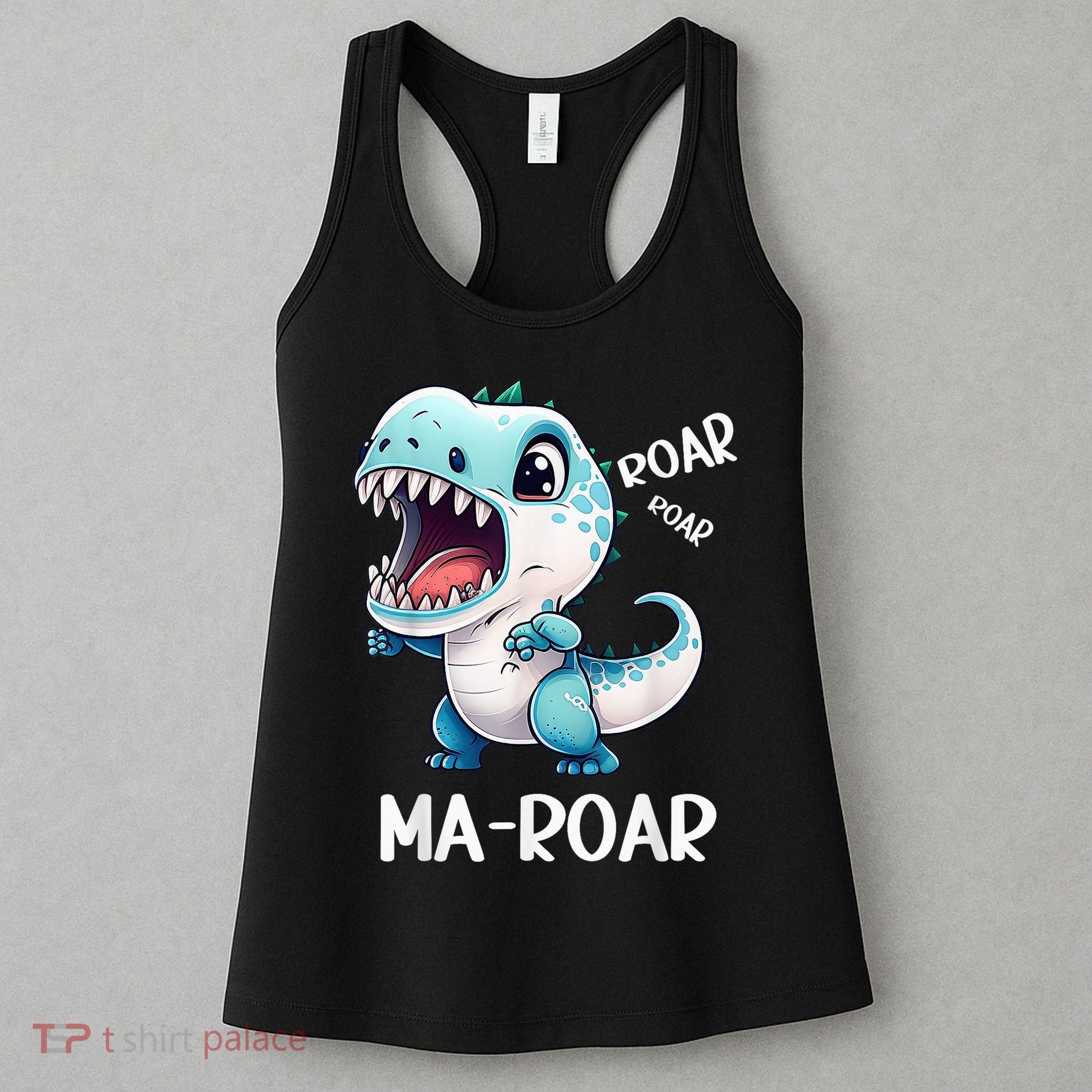 Ma-Roar Dinosaur Mom Quote Women's Tank Top