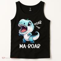 Ma-Roar Dinosaur Mom Quote Tank Top thumb 2