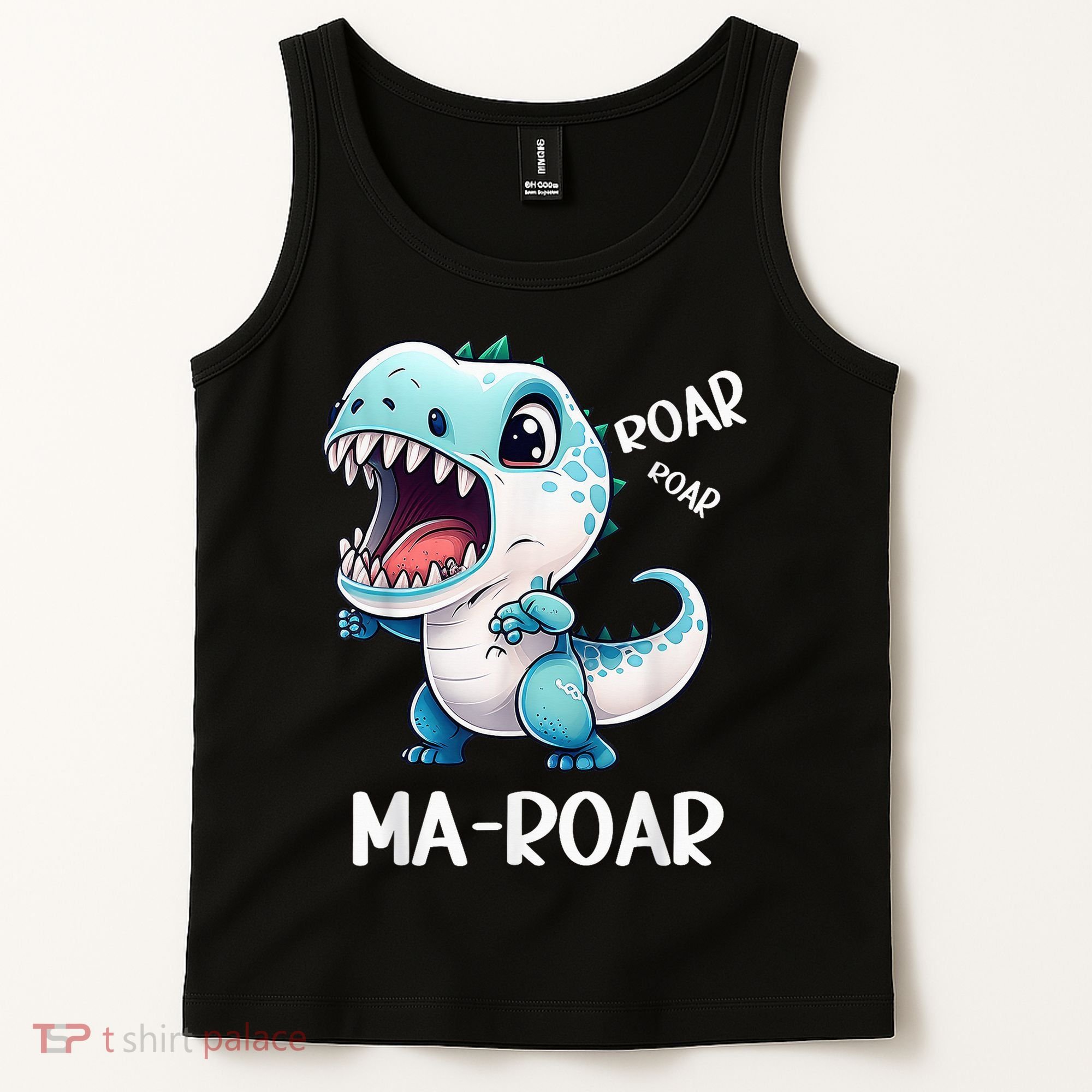 Ma-Roar Dinosaur Mom Quote Tank Top