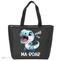 Ma-Roar Dinosaur Mom Quote Tote Bag thumb 0