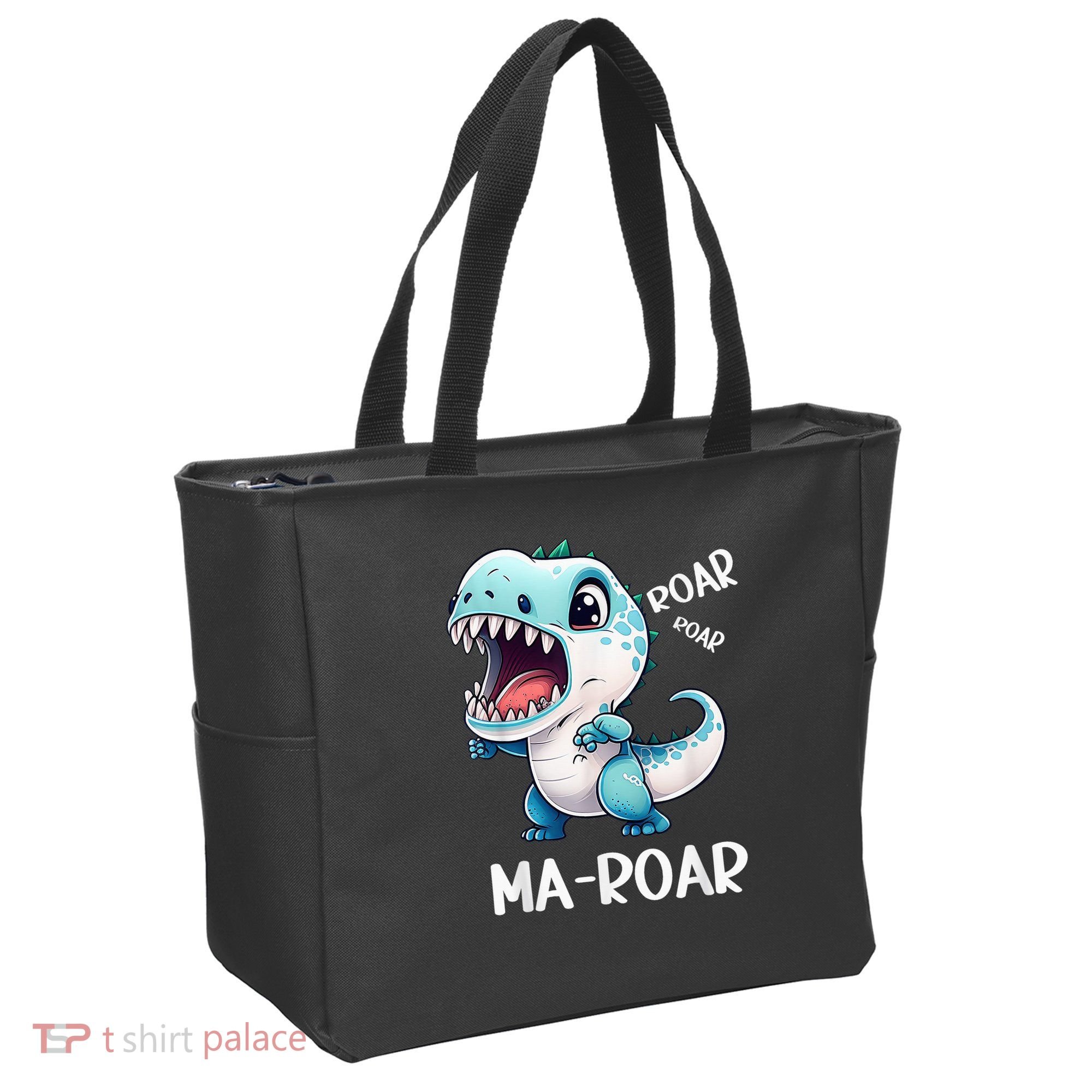 Ma-Roar Dinosaur Mom Quote Tote Bag