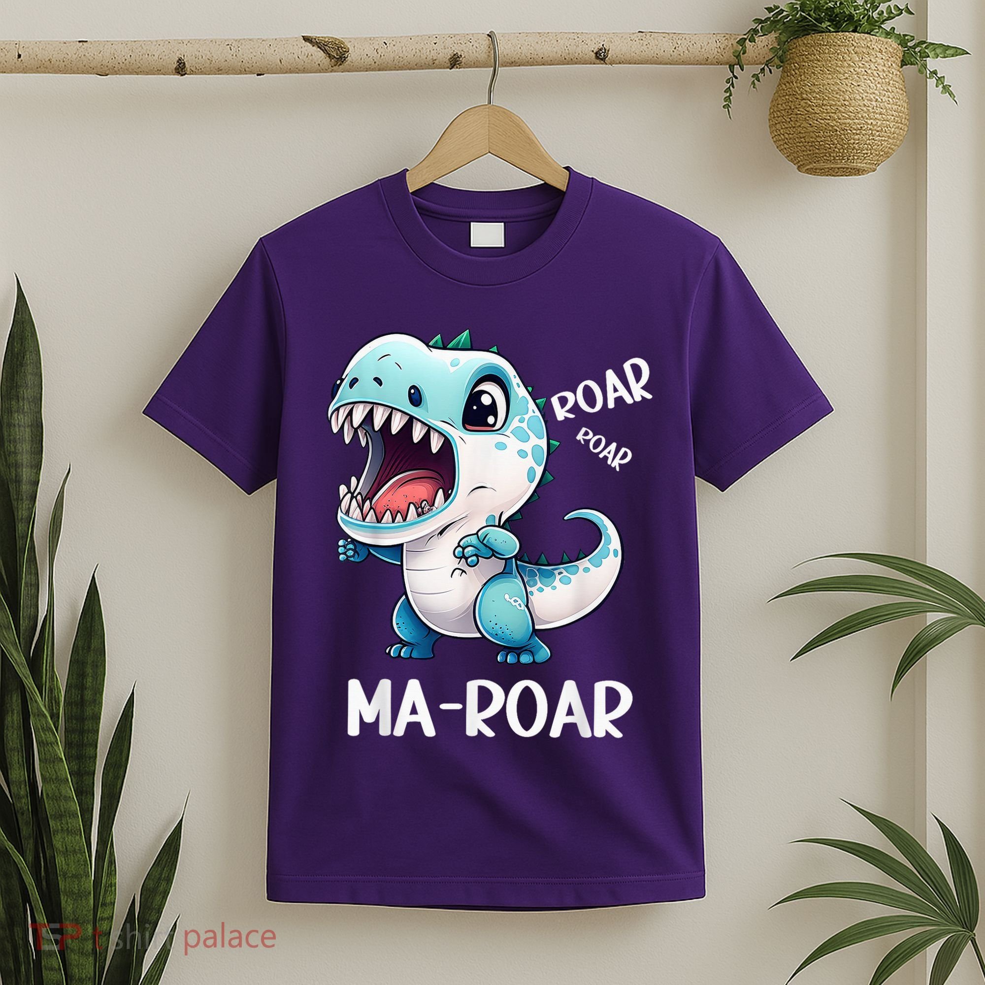Ma-Roar Dinosaur Mom Quote T-Shirt