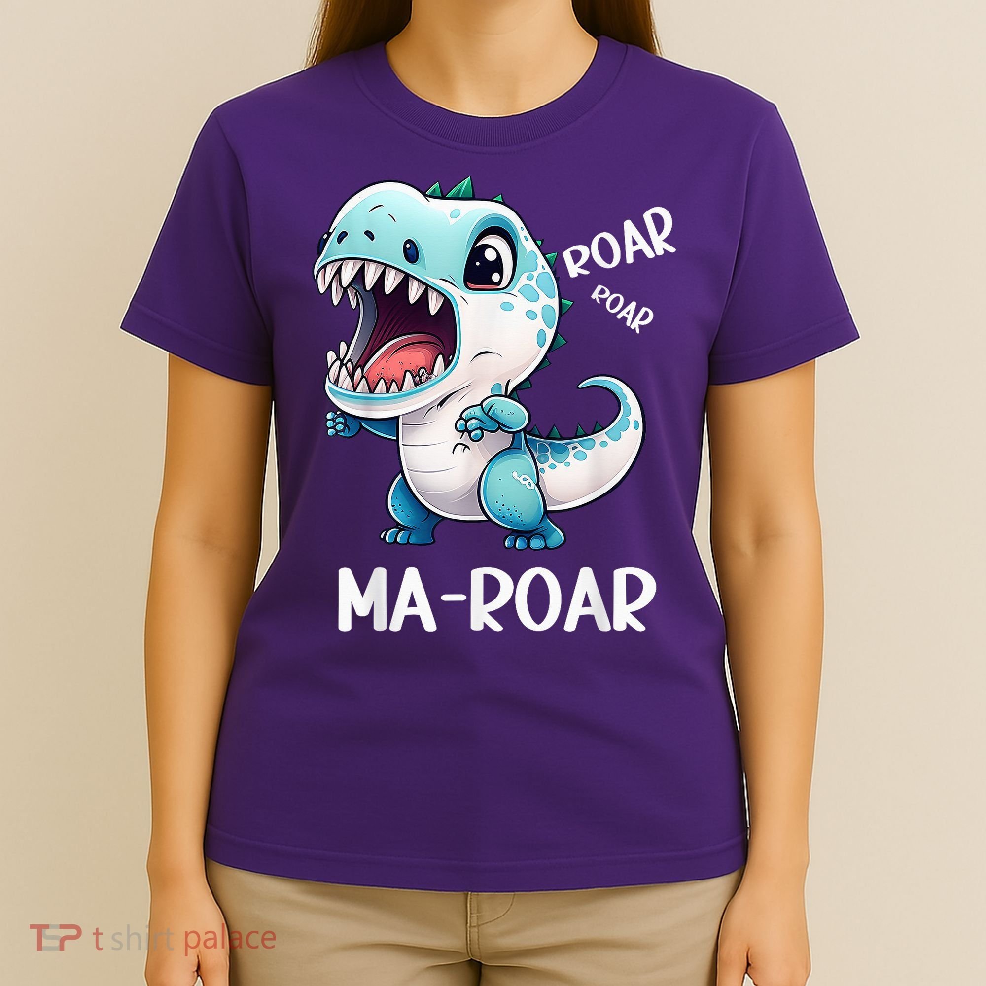 Ma-Roar Dinosaur Mom Quote T-Shirt