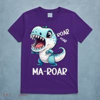 Ma-Roar Dinosaur Mom Quote T-Shirt thumb 5