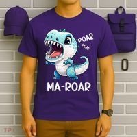 Ma-Roar Dinosaur Mom Quote T-Shirt thumb 6