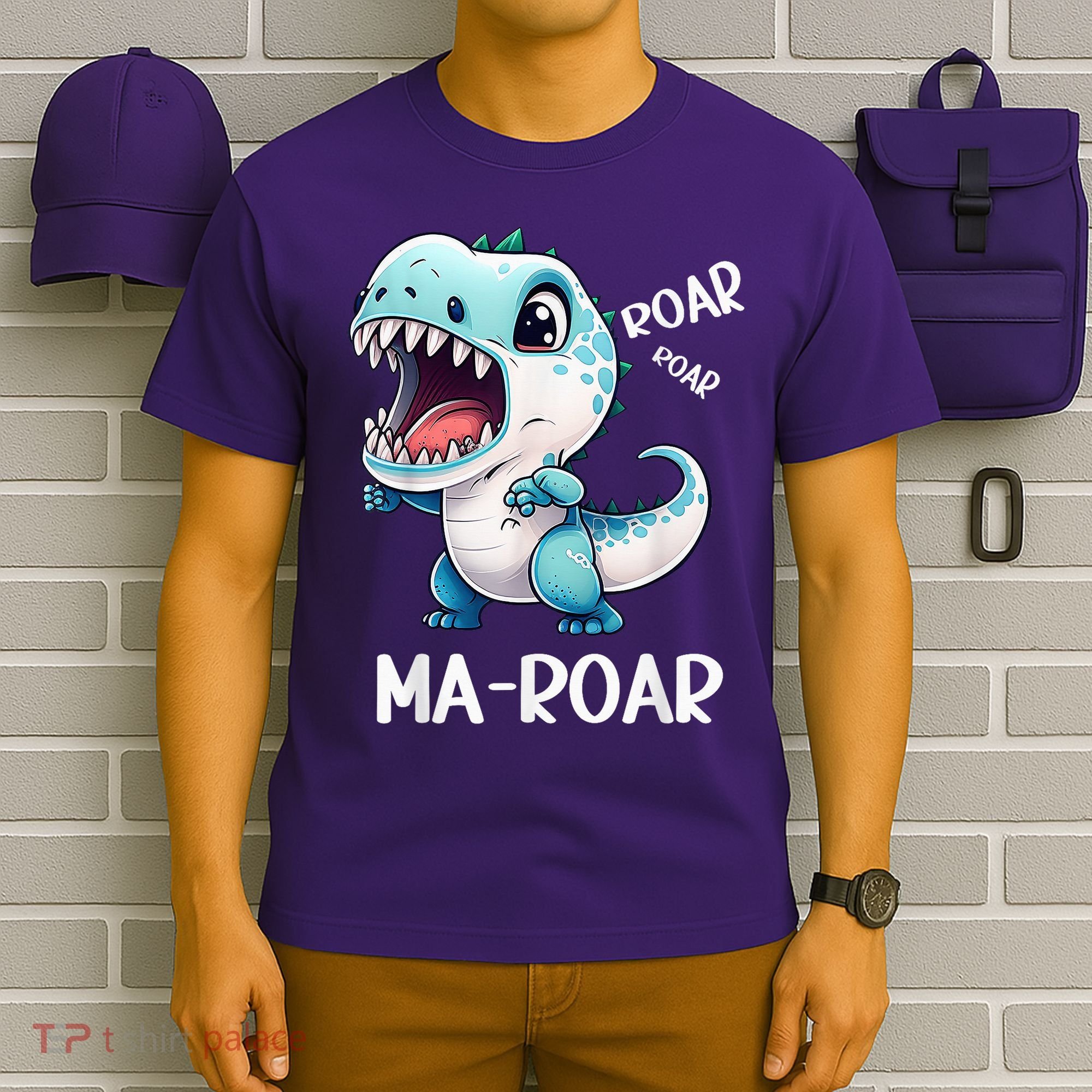 Ma-Roar Dinosaur Mom Quote T-Shirt