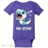 Ma-Roar Dinosaur Mom Quote Baby Bodysuit thumb 0
