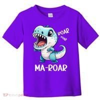 Ma-Roar Dinosaur Mom Quote Toddler T-Shirt thumb 0