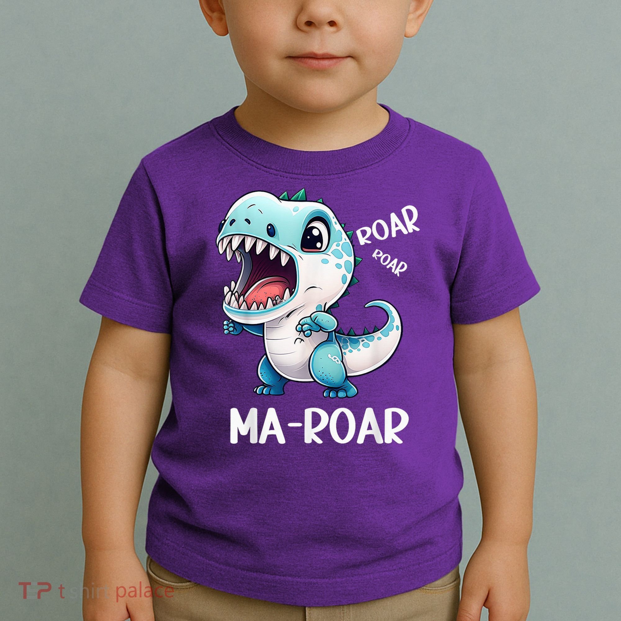 Ma-Roar Dinosaur Mom Quote Toddler T-Shirt