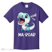 Ma-Roar Dinosaur Mom Quote Kids T-Shirt thumb 0