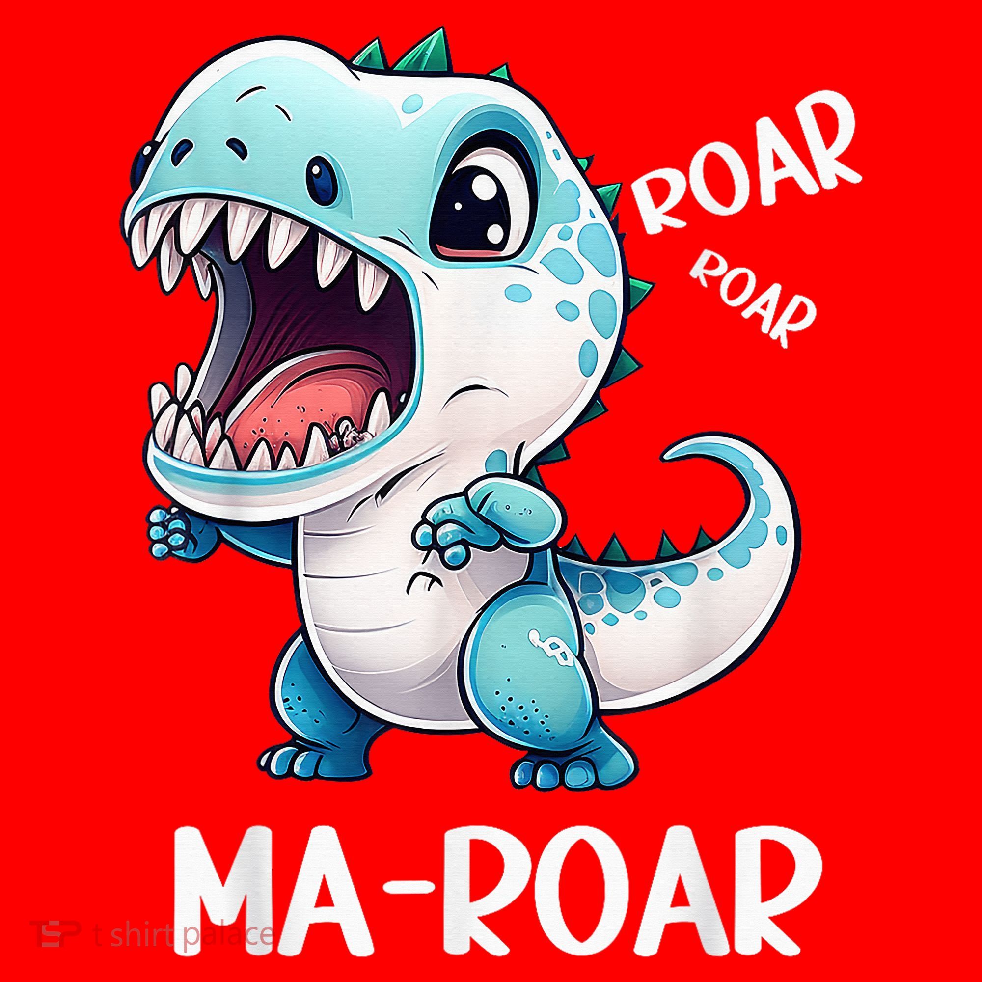 Ma-Roar Dinosaur Mom Quote Santa Hat