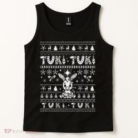 Mi Donkey Mexican Tuki Tuki Donkey Latino Xmas Feliz Navidad Tank Top thumb 2