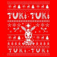 Mi Donkey Mexican Tuki Tuki Donkey Latino Xmas Feliz Navidad Santa Hat thumb 1