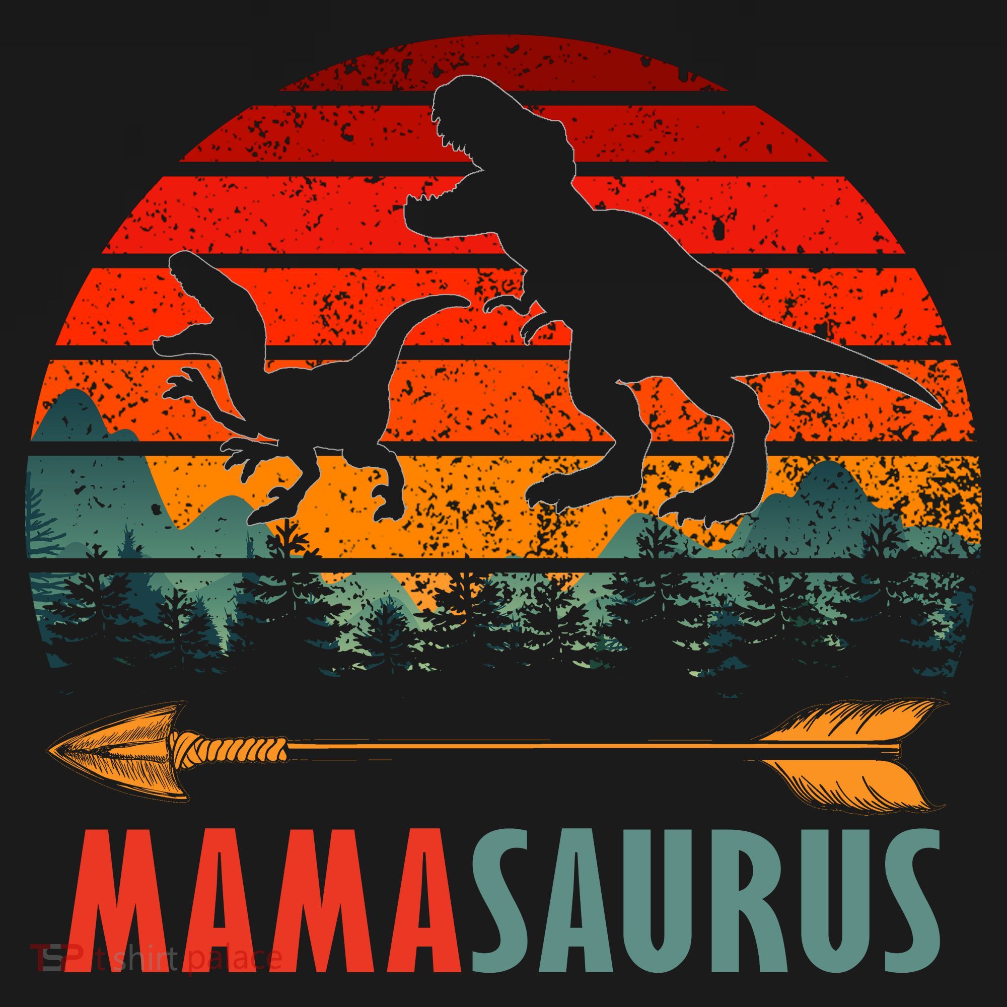Mama Dinosaur Long Sleeve Shirt