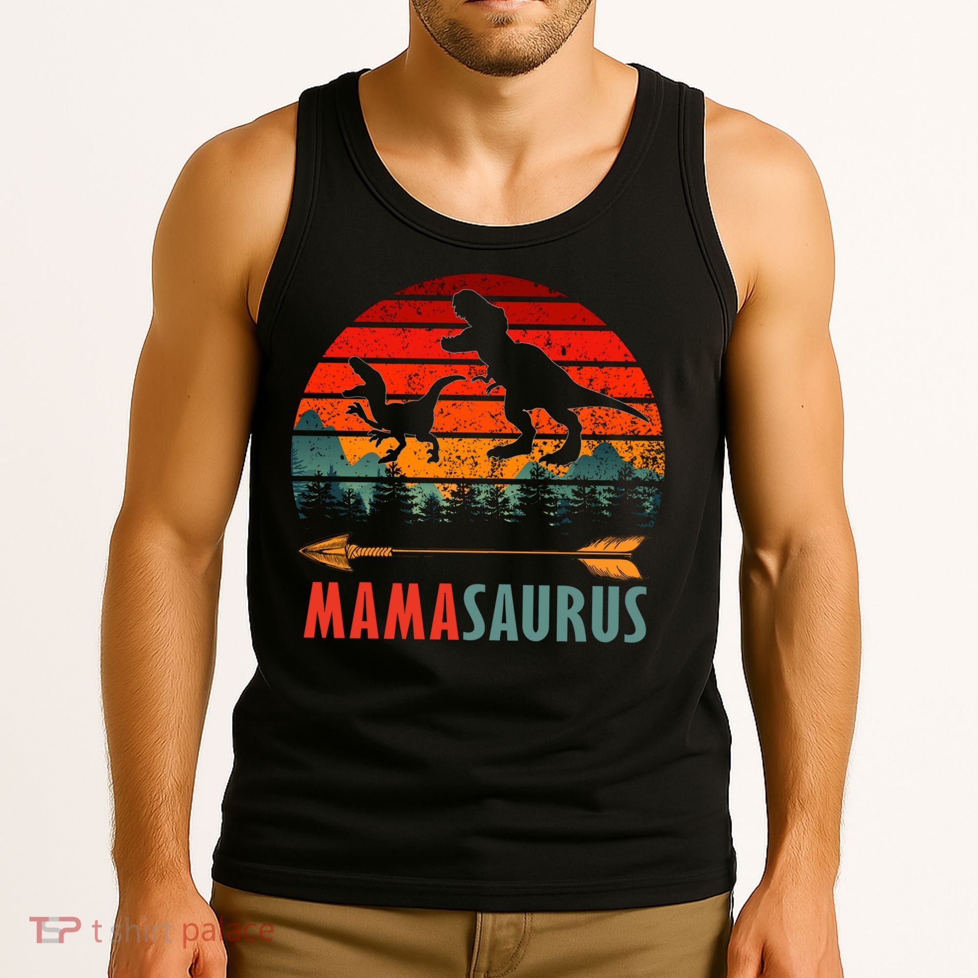 Mama Dinosaur Tank Top