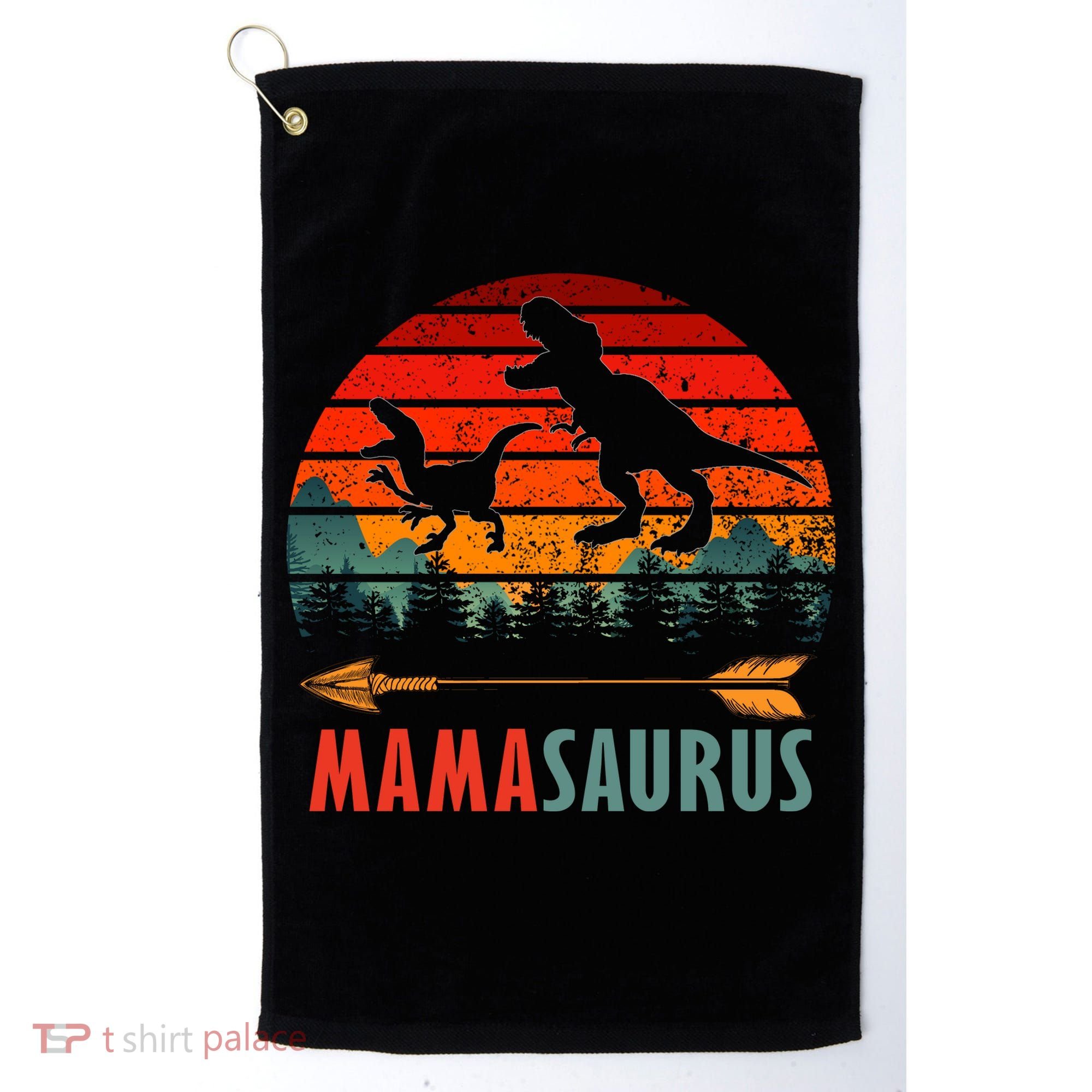 Mama Dinosaur Golf Towel