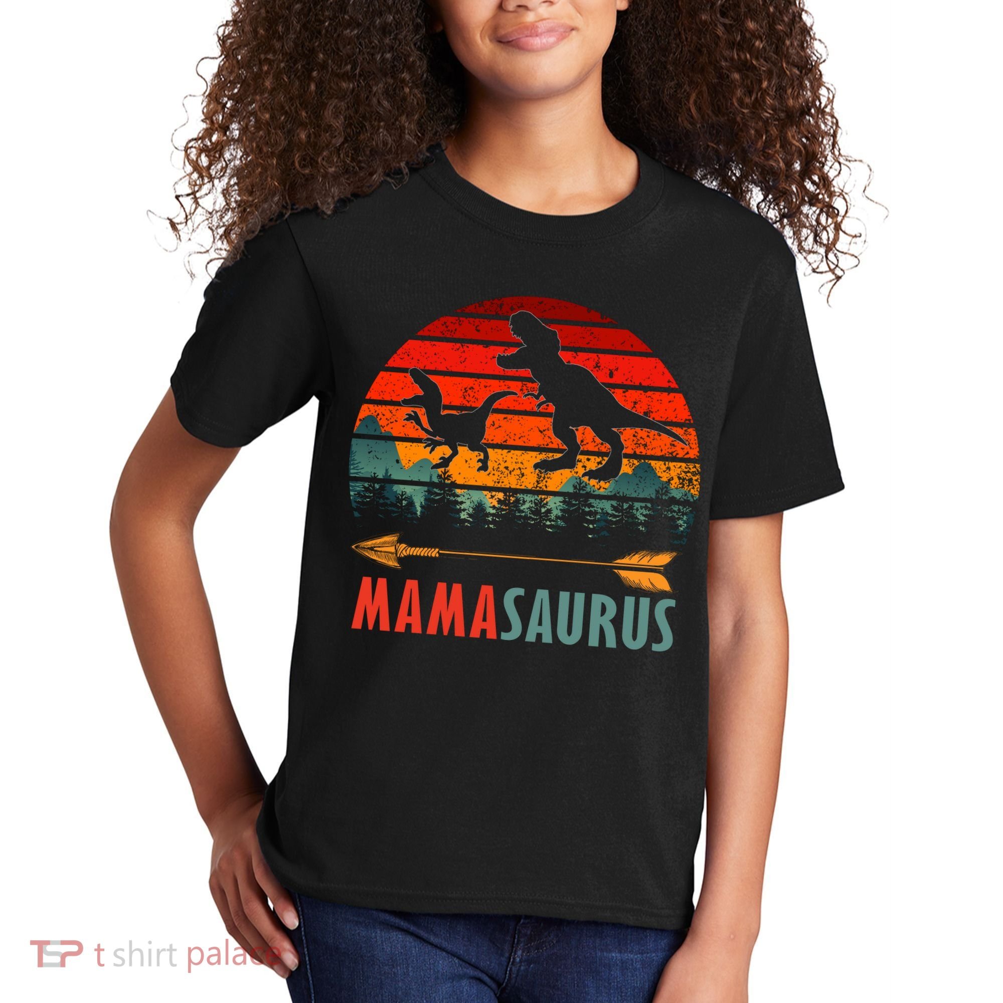 Mama Dinosaur Kids T-Shirt
