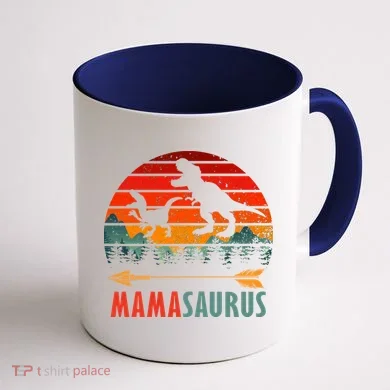 Mama Dinosaur Coffee Mug back