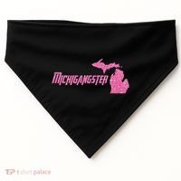 Michigangster Detroit Michigan Midwest Mitten USA-Made Doggie Bandana thumb 0