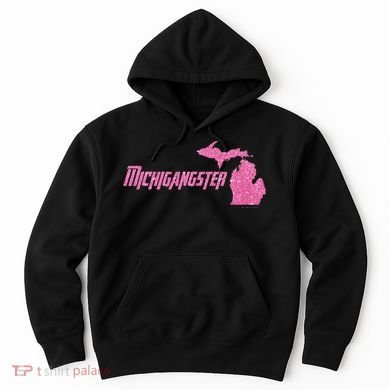 Michigangster Detroit Michigan Midwest Mitten Hoodie