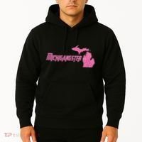 Michigangster Detroit Michigan Midwest Mitten Hoodie thumb 2