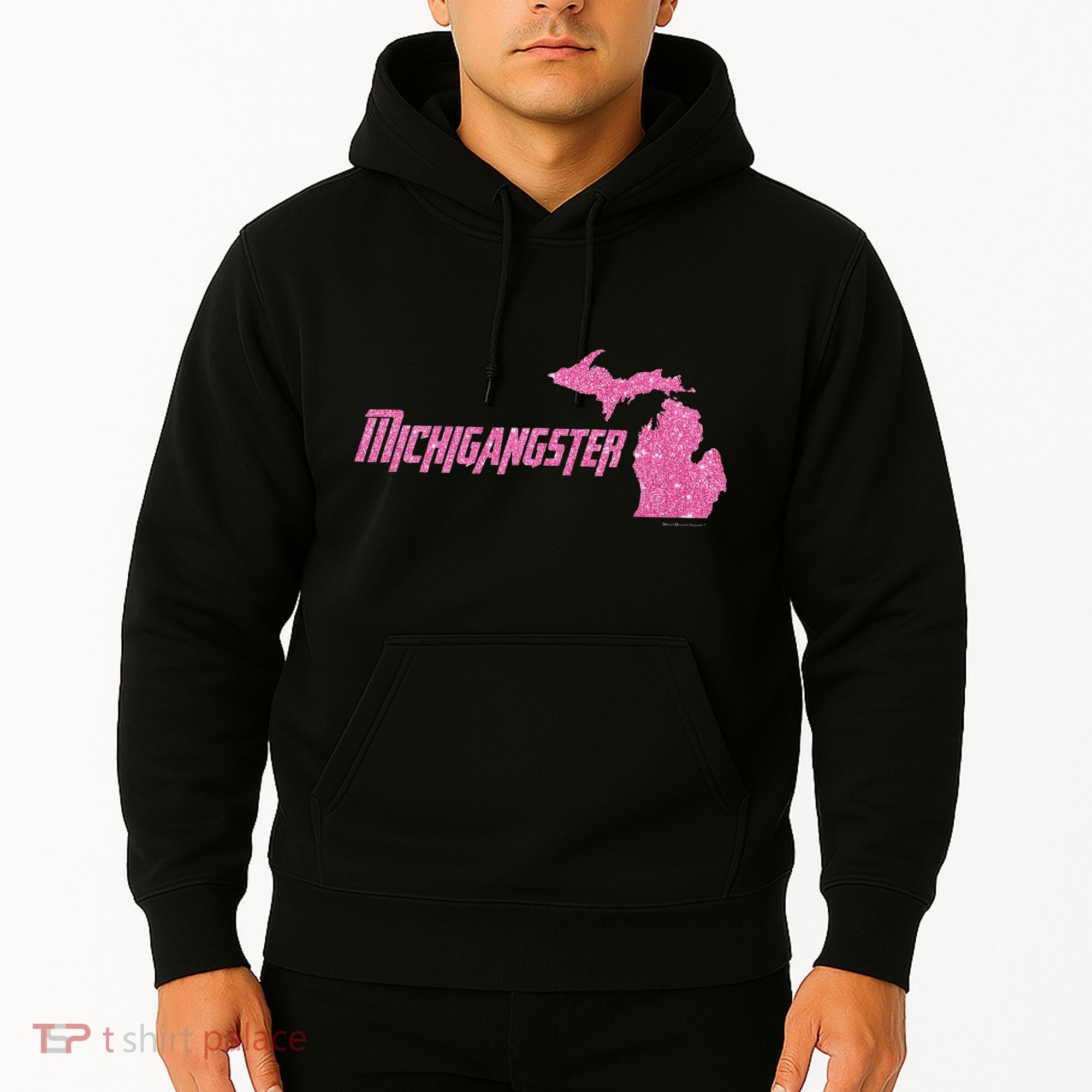 Michigangster Detroit Michigan Midwest Mitten Hoodie