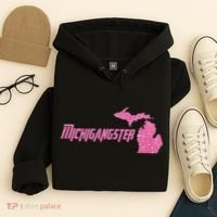 Michigangster Detroit Michigan Midwest Mitten Hoodie thumb 4