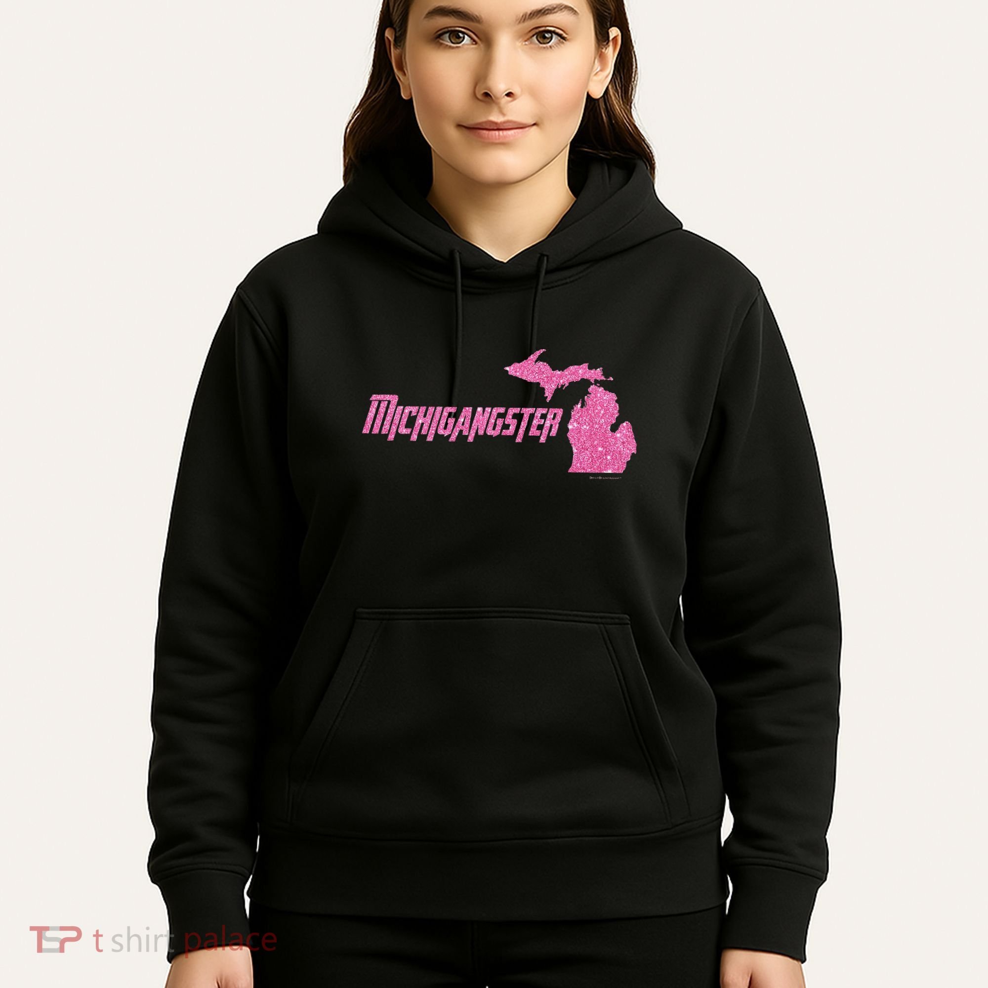 Michigangster Detroit Michigan Midwest Mitten Hoodie