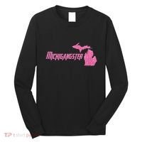 Michigangster Detroit Michigan Midwest Mitten Long Sleeve Shirt thumb 0