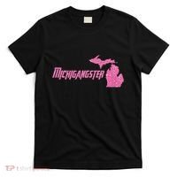 Michigangster Detroit Michigan Midwest Mitten T-Shirt thumb 0