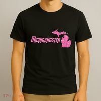 Michigangster Detroit Michigan Midwest Mitten T-Shirt thumb 3