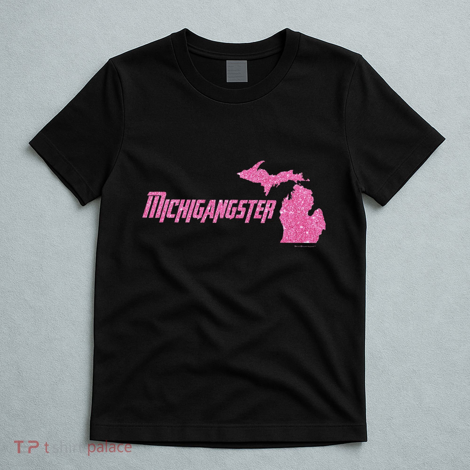 Michigangster Detroit Michigan Midwest Mitten T-Shirt