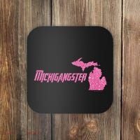 Michigangster Detroit Michigan Midwest Mitten Coaster thumb 0
