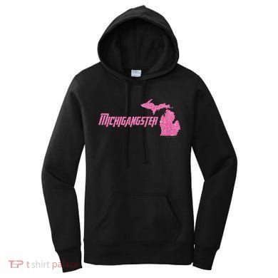 Michigangster Detroit Michigan Midwest Mitten Women's Hoodie