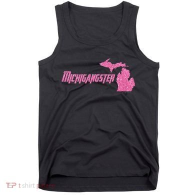 Michigangster Detroit Michigan Midwest Mitten Tank Top