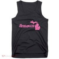 Michigangster Detroit Michigan Midwest Mitten Tank Top thumb 0
