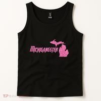 Michigangster Detroit Michigan Midwest Mitten Tank Top thumb 2