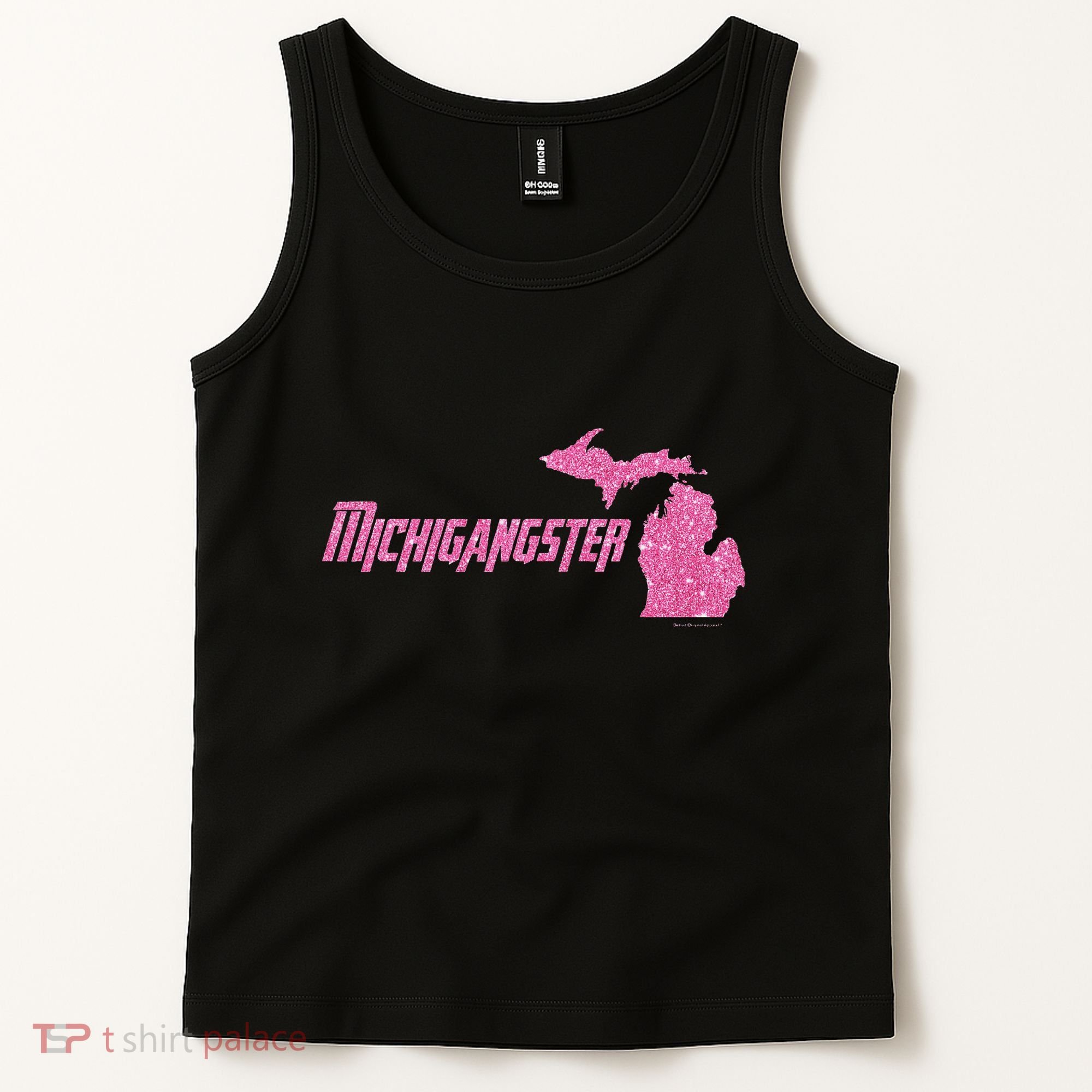 Michigangster Detroit Michigan Midwest Mitten Tank Top